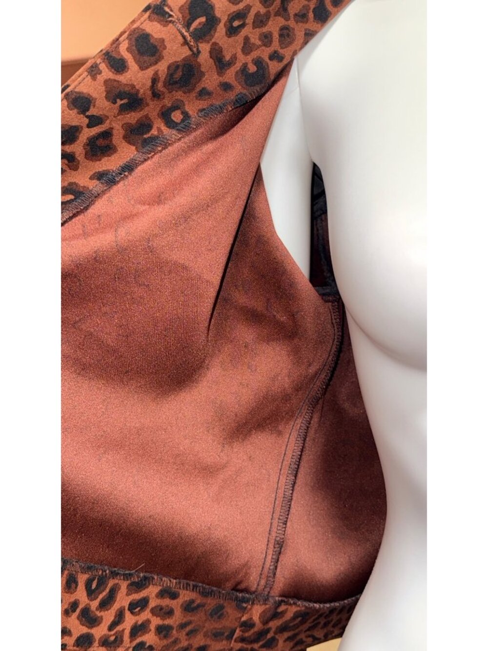 New Frontier Vintage 90s Jacket Womens M Leopard Print Western Style - Picture 7 of 12